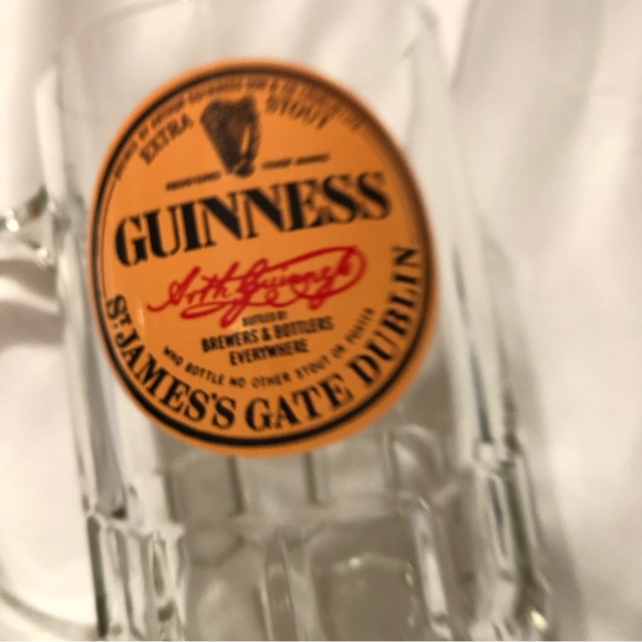 Ravenhead Barmasters Dining Clear Glass Guinness Extra Stout Beer